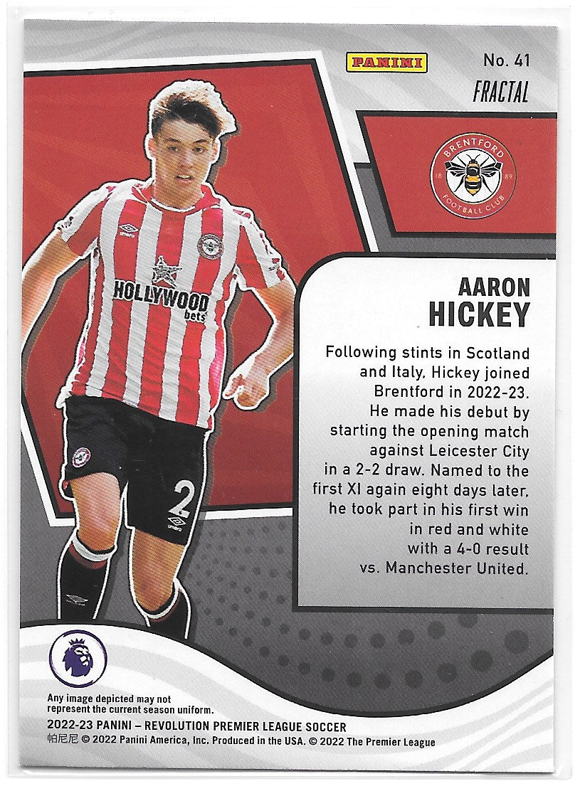 Aaron Hickey (Brentford FC) Fractal Panini Revolution Premier League 22-23