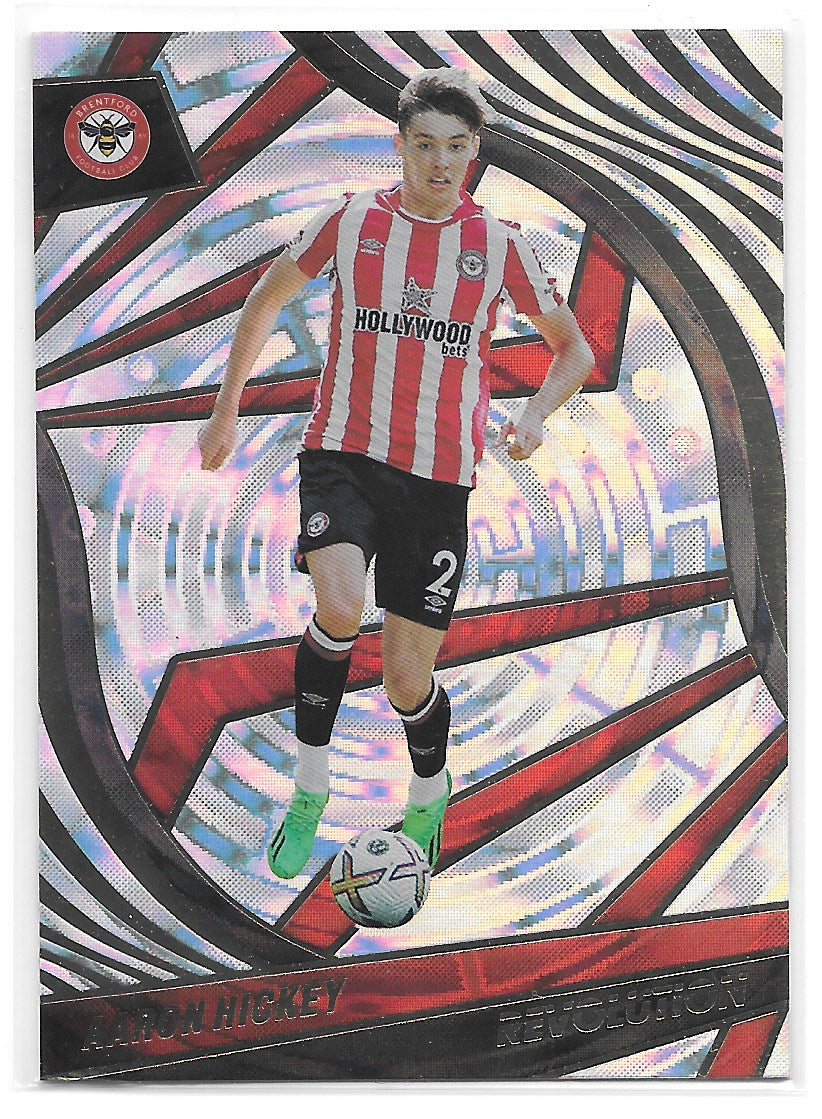 Aaron Hickey (Brentford FC) Fractal Panini Revolution Premier League 22-23