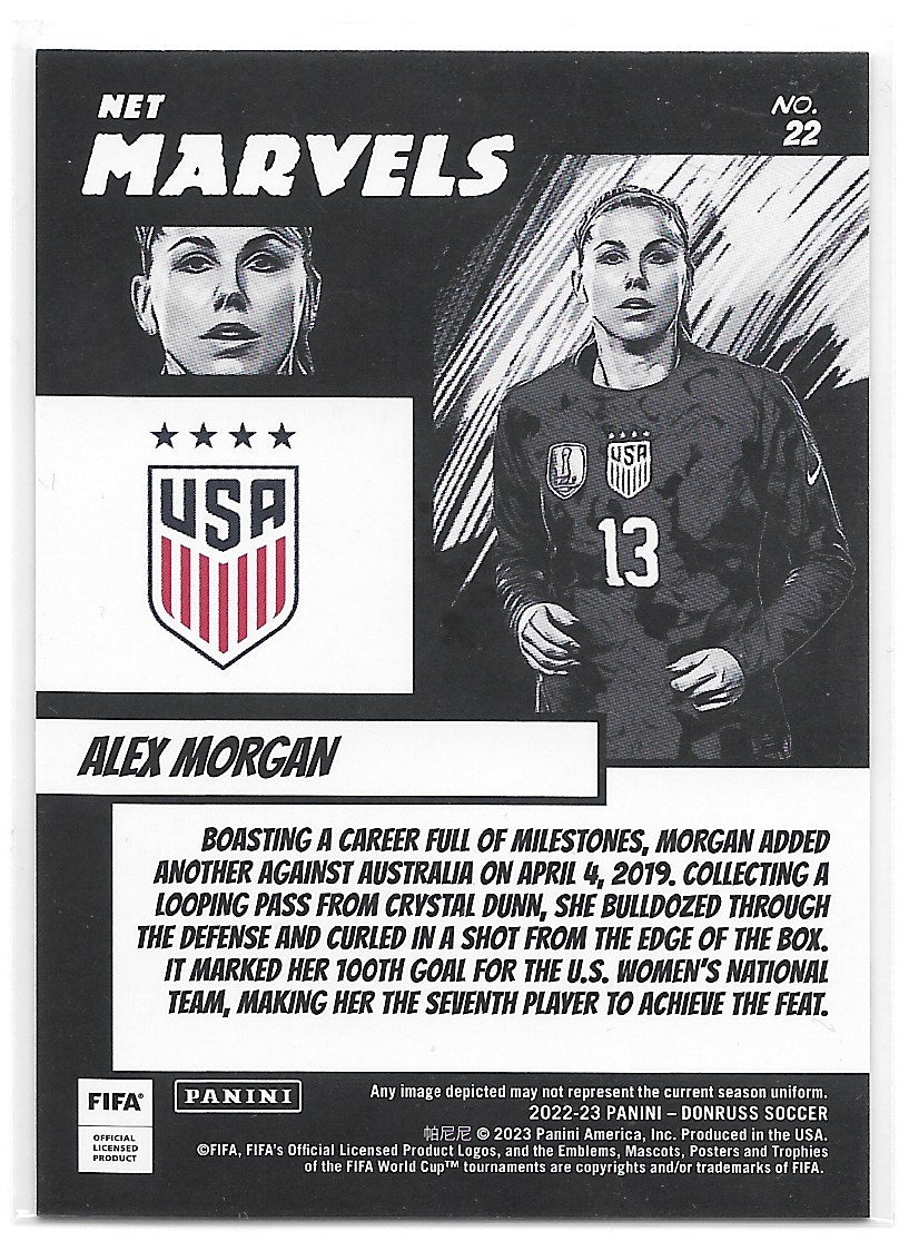 Alex Morgan (USA) Net Marvels Panini Donruss FIFA 22-23