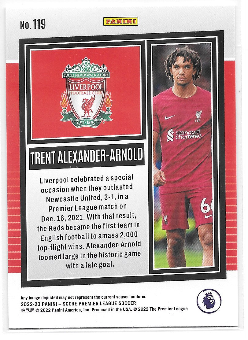 Trent Alexander-Arnold (Liverpool FC) Silver Laser Panini Score Premier League 22-23