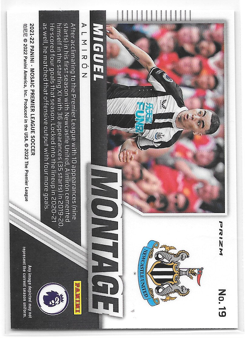 Miguel Almiron (Newcastle United) Montage Mosaic Panini Mosaic Premier League 21-22