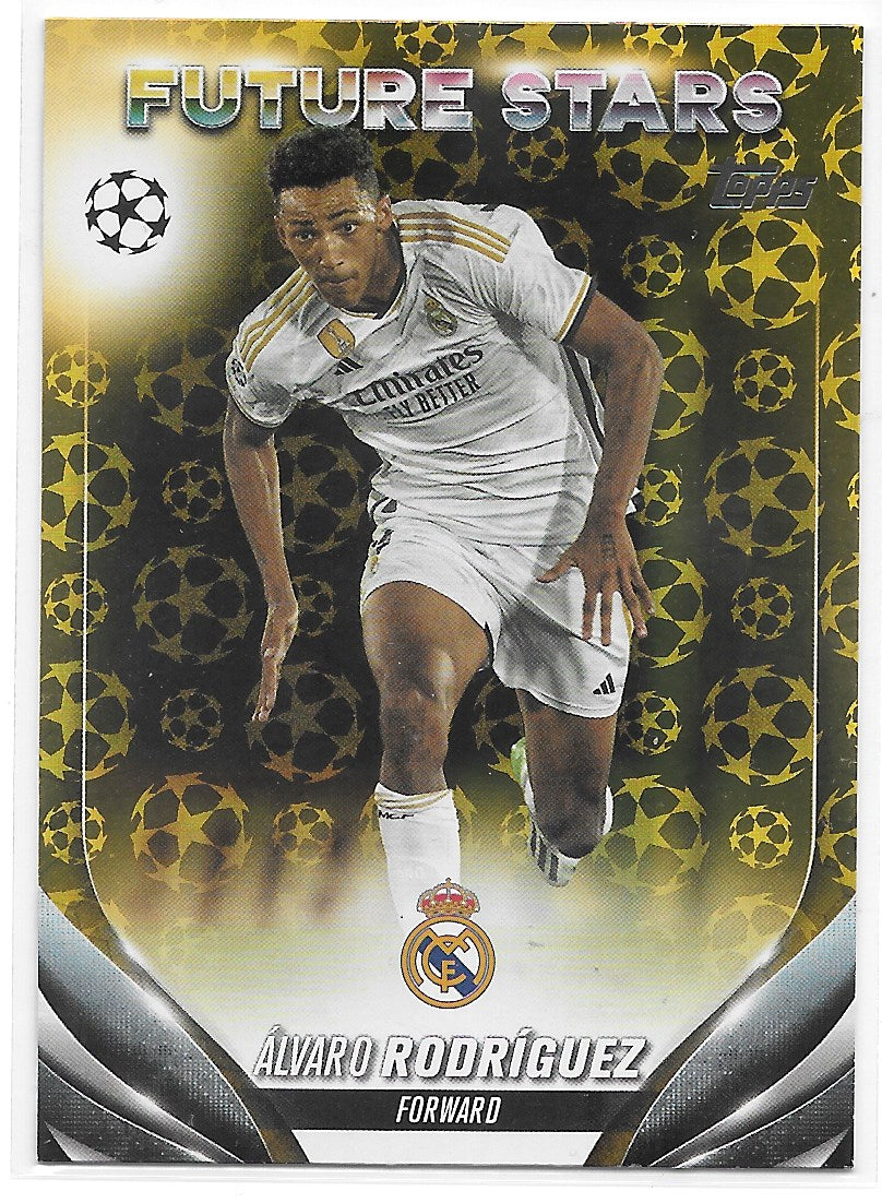 Alvaro Rodriguez (Real Madrid) Starball Foil Future Stars Topps UCC Flagship 23-24