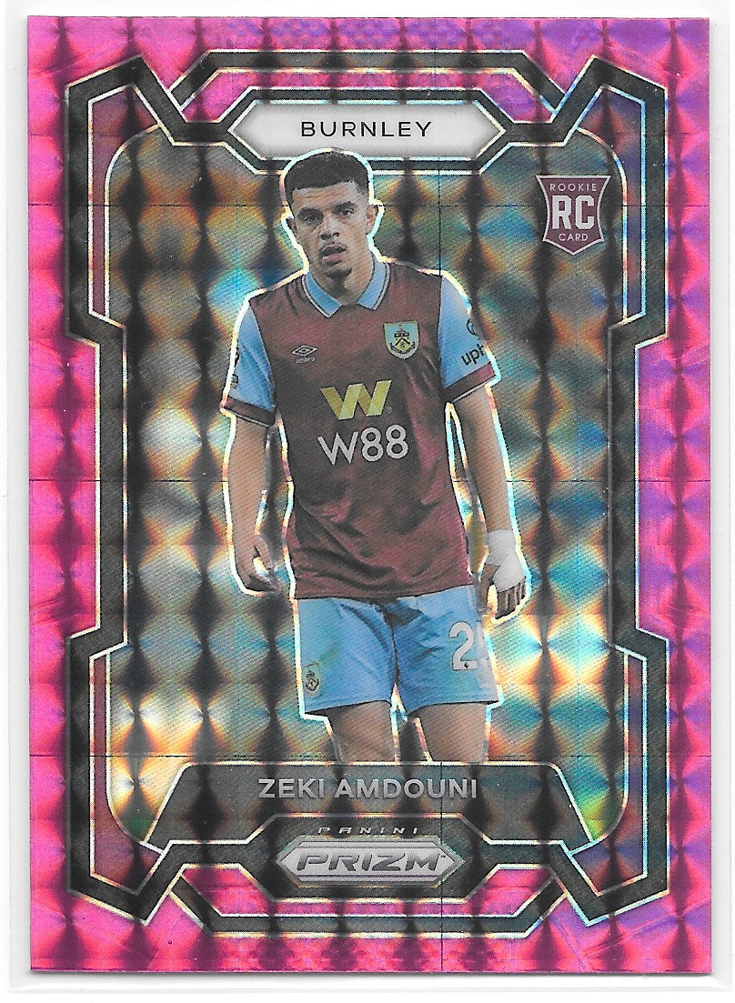 Zeki Amdouni (Burnley) Pink Mosaic RC Panini Prizm Premier League 23-24