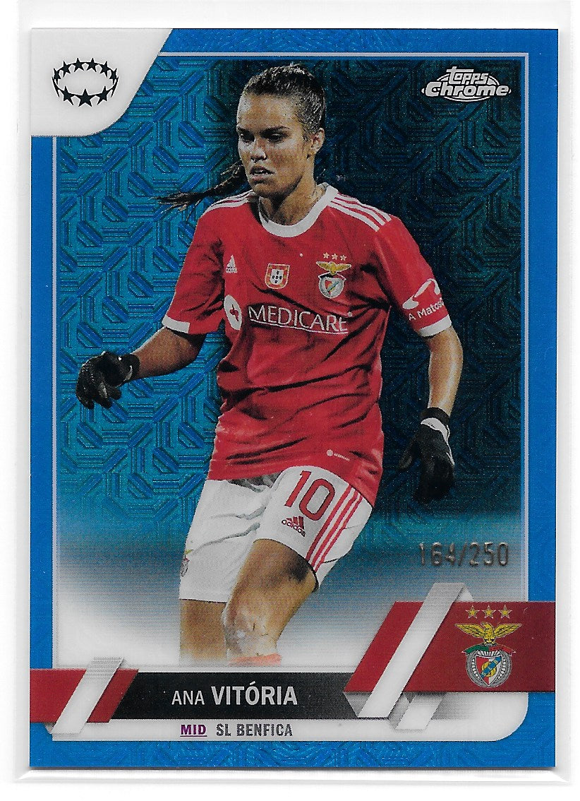 Ana Vitoria (SL Benfica) Blue Mojo /250 Topps Chrome UEFA Women’s Champions League 22-23