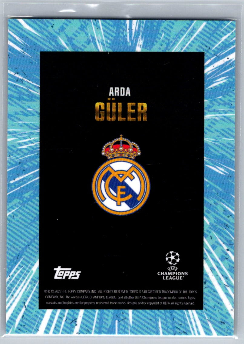 Arda Guler (Real Madrid) Blue /49 Topps Gold UCC x Whip 23-24