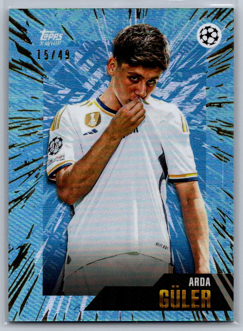 Arda Guler (Real Madrid) Blue /49 Topps Gold UCC x Whip 23-24