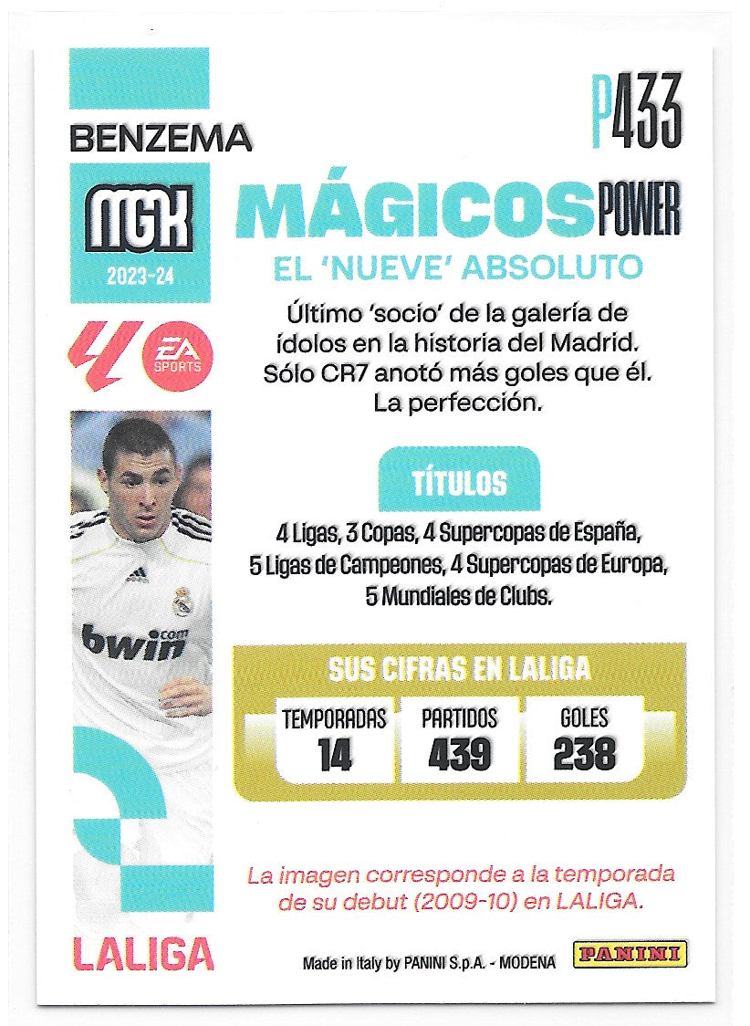 Karim Benzema (Real Madrid) Magicos Power Panini MegaCracks La Liga 23-24