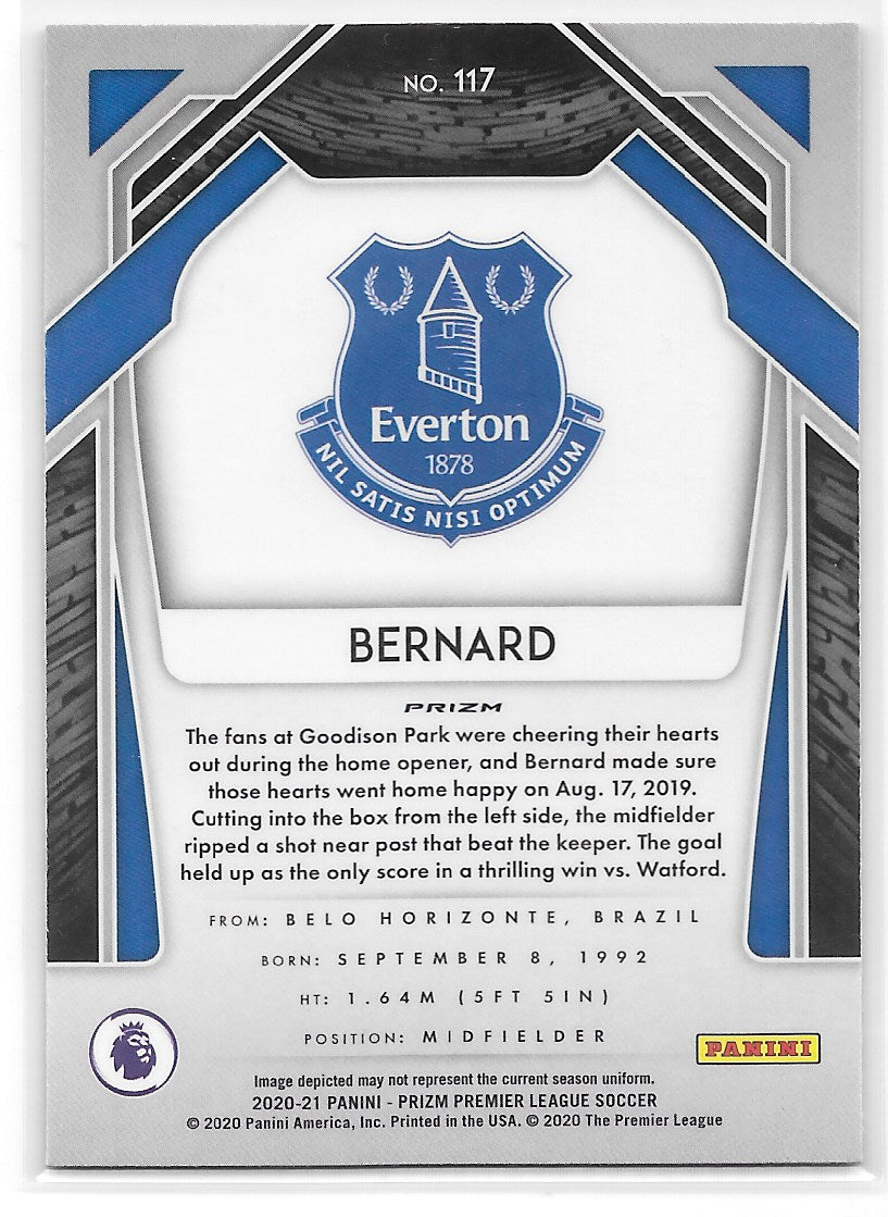 Bernard (Everton) Pink Ice Panini Prizm Premier League 20-21