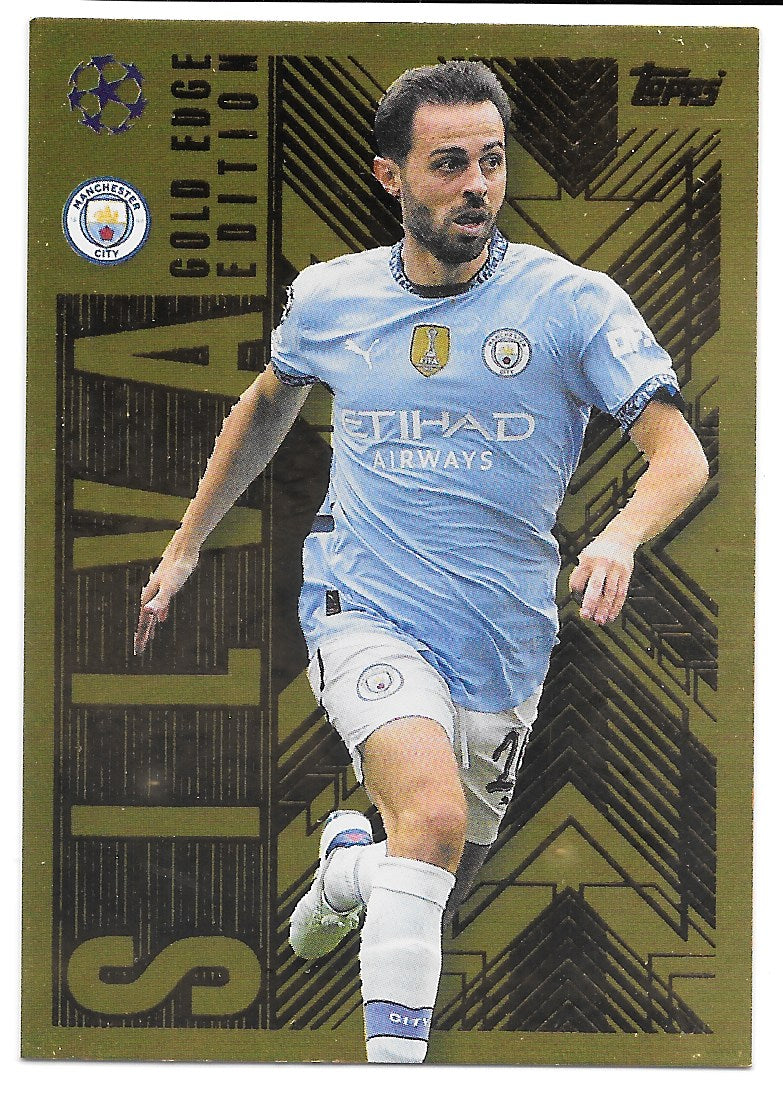 Bernardo Silva (Manchester City) Gold Edge Edition Topps Match Attax Extra 24-25