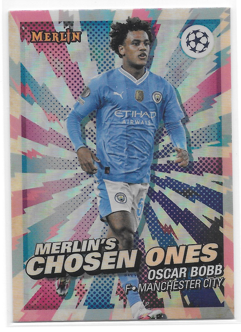 Oscar Bobb (Manchester City) Chosen Ones Topps Merlin UCC 23-24