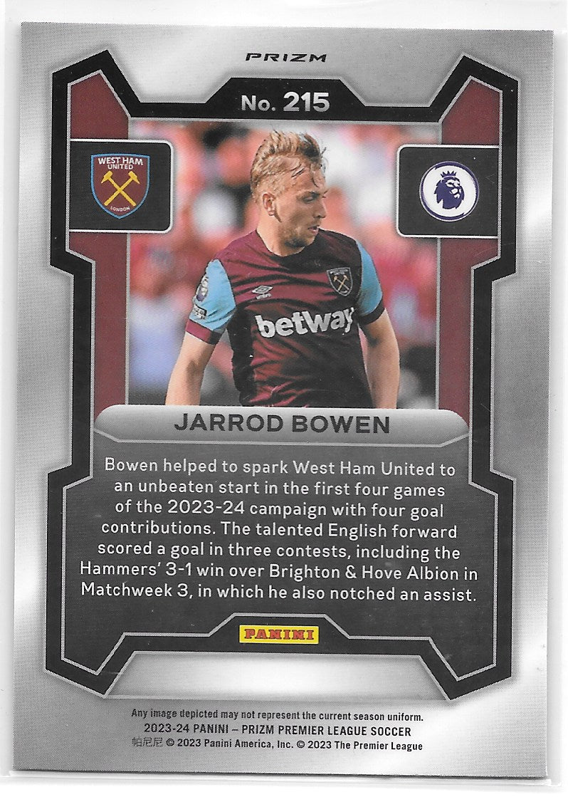 Jarrod Bowen (West Ham United) Orange Mosaic Panini Prizm Premier League 23-24