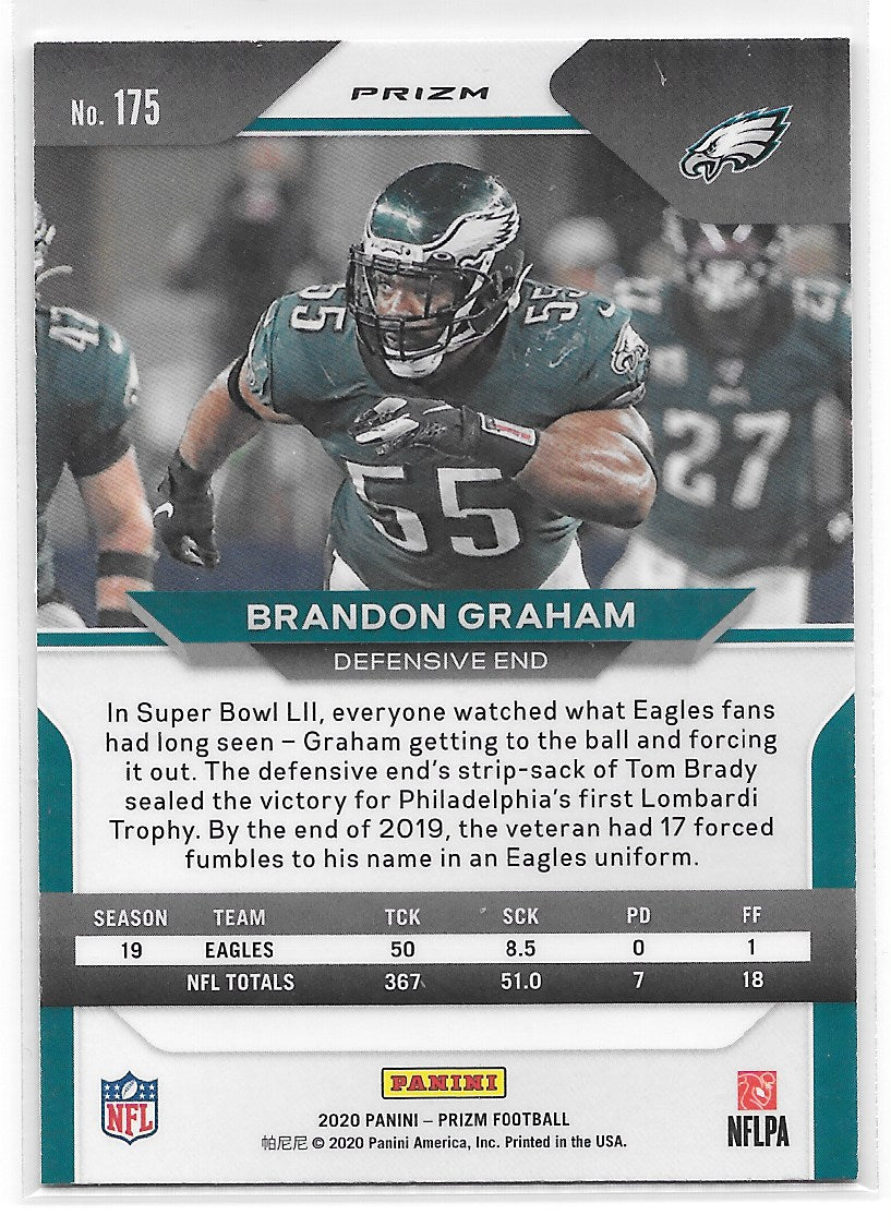 Brandon Graham (Philadelphia Eagles) Red White & Blue Prizm Panini Prizm Football 2020