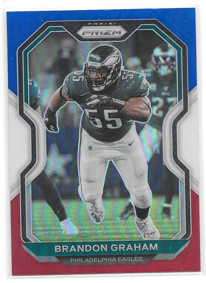 Brandon Graham (Philadelphia Eagles) Red White & Blue Prizm Panini Prizm Football 2020