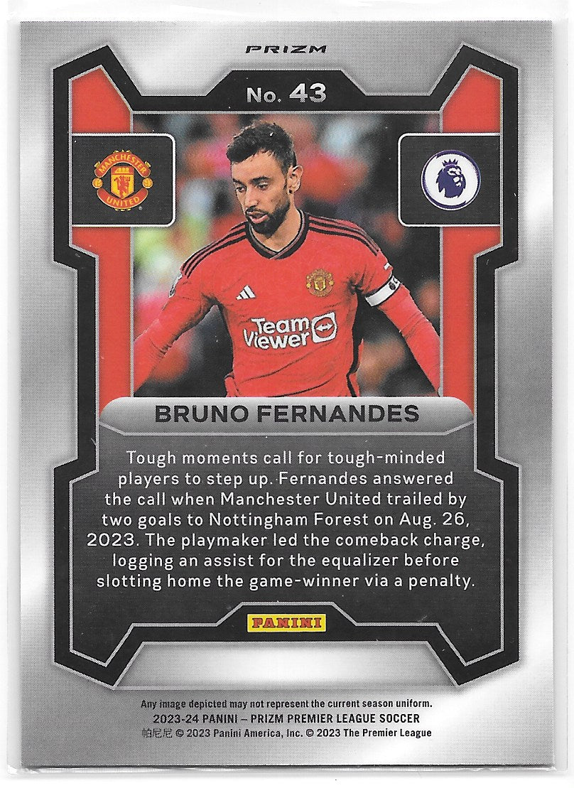 Bruno Fernandes (Manchester United) Orange Mosaic Panini Prizm Premier League 23-24