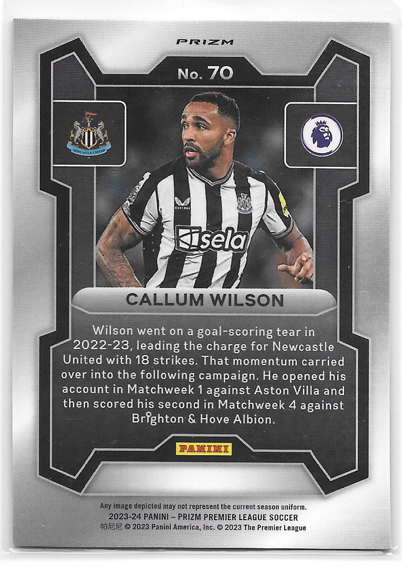 Callum Wilson (Newcastle United) Red White & Blue Choice Panini Prizm Premier League 23-24