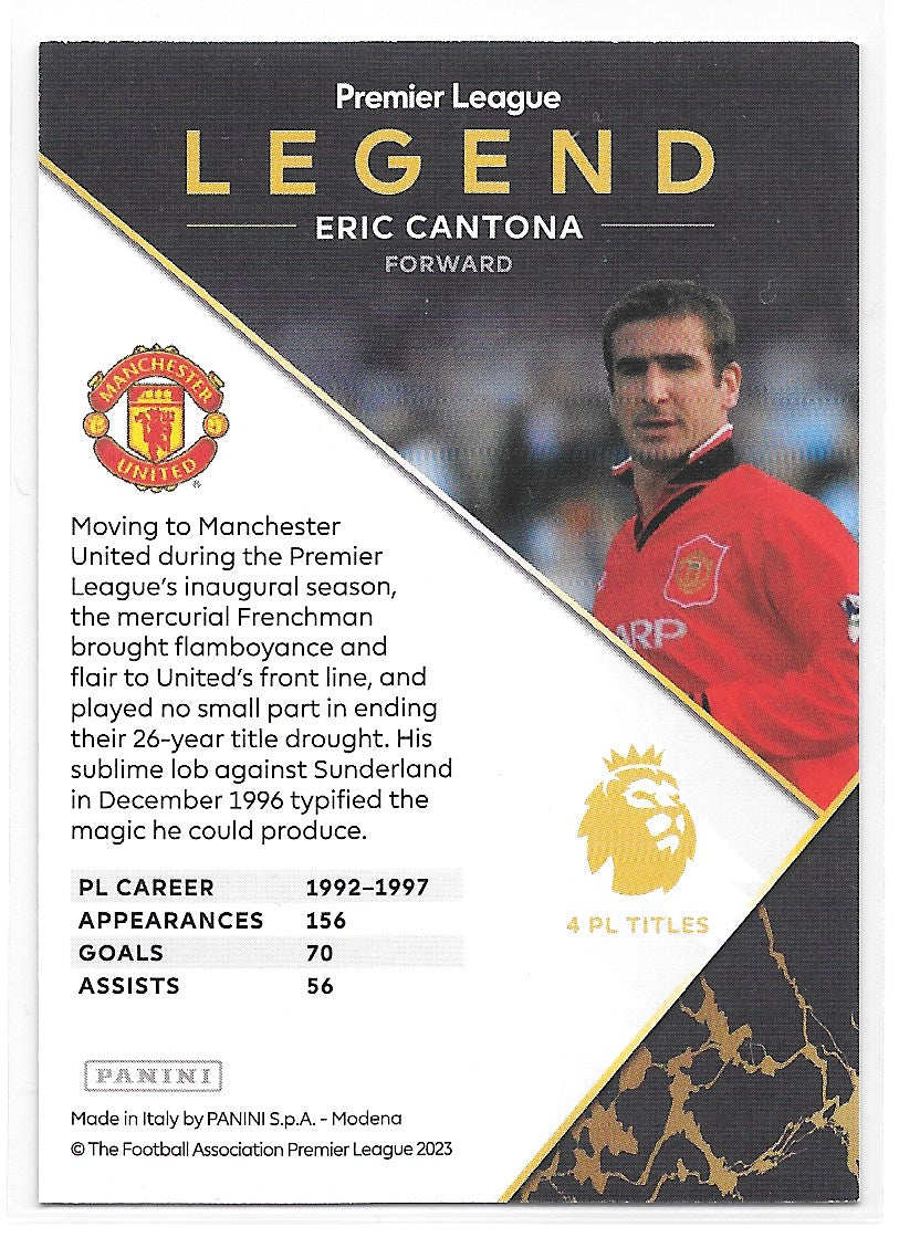 Eric Cantona (Manchester United) Legend Signature Panini Premier League Adrenalyn XL 2024