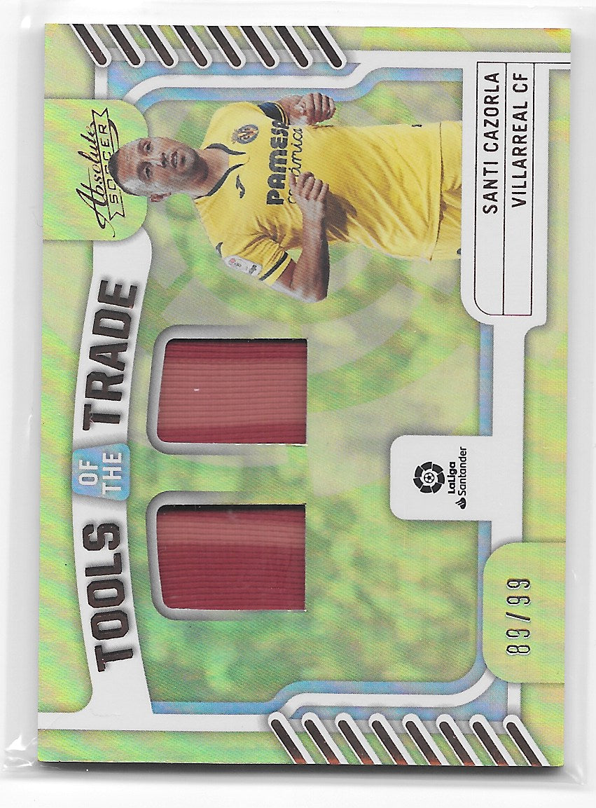 Santi Cazorla (Villarreal) Silver Absolute Tools of the Trade /99 Panini Chronicles La Liga 22-23