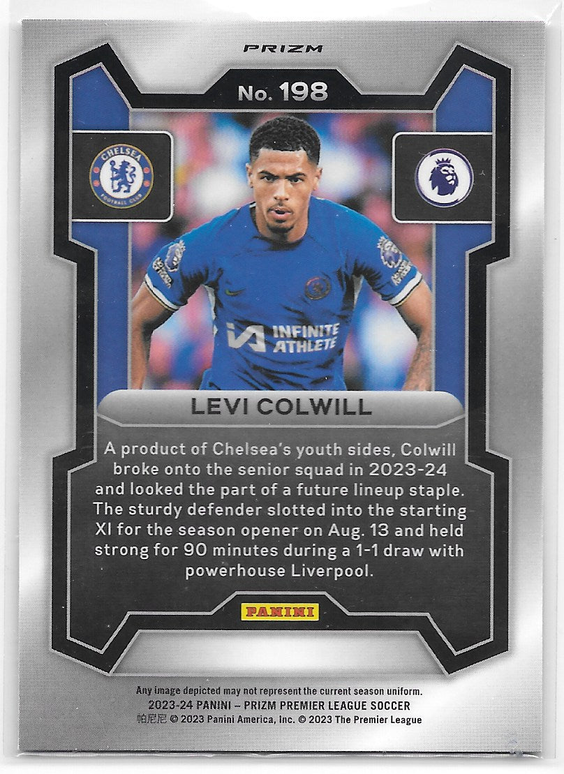 Levi Colwill (Chelsea) Red White & Blue Choice Panini Prizm Premier League 23-24