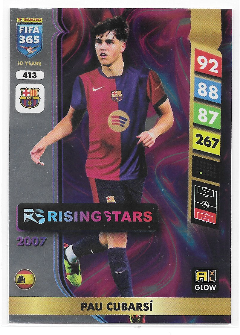 Pau Cubarsi (FC Barcelona) Rising Stars Panini FIFA 365 Adrenalyn XL 2025