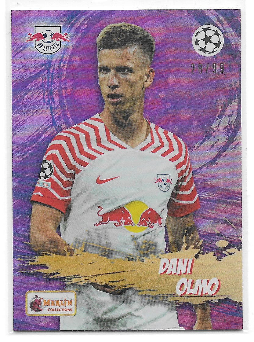 Dani Olmo (RB Leipzig) Fan Favourites /99 Topps Merlin Heritage UCC 23-24