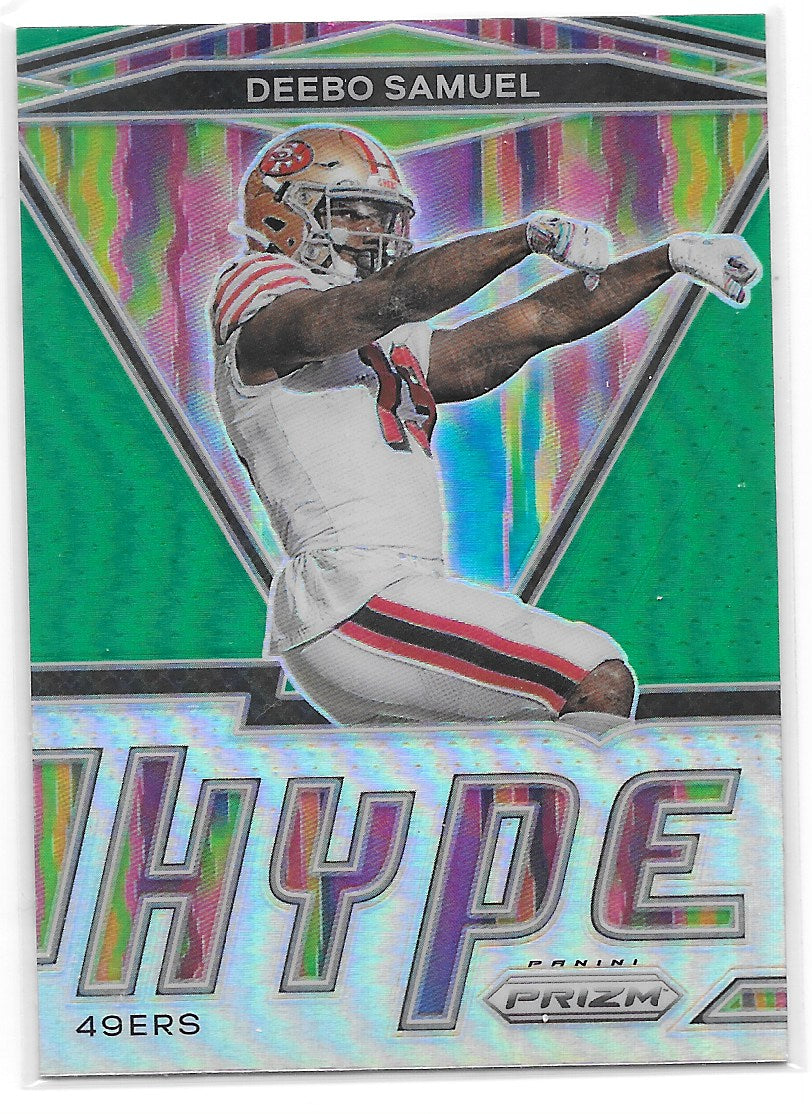 Deebo Samuel (San Francisco 49ers) Hype Green Panini Prizm Football 2020