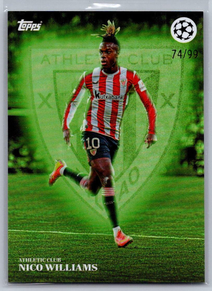 Nico Williams (Athletic Bilbao) Green /99 Topps Simplicidad UCC 24-25