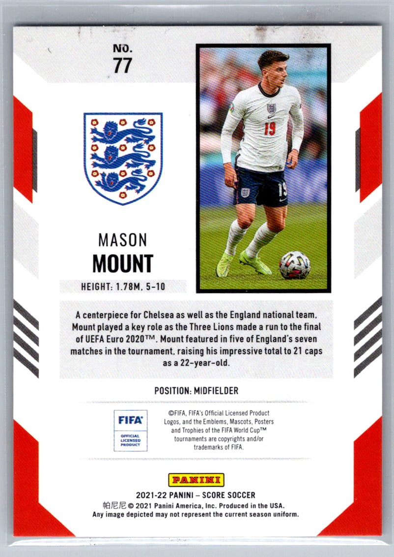 Mason Mount (England) Orange Lava /99 Panini Score FIFA 21-22
