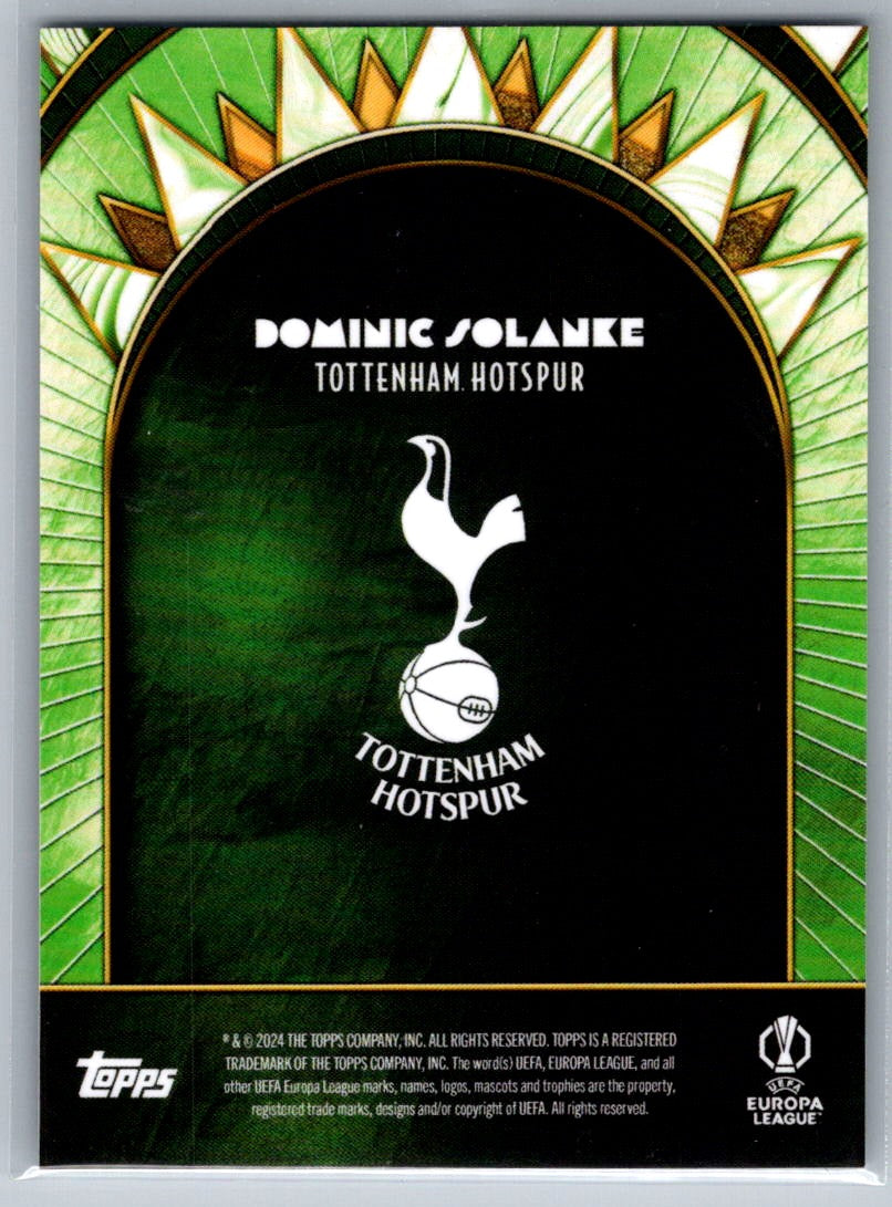 Dominic Solanke (Tottenham Hotspur) Green /99 Topps Deco UCC 24-25