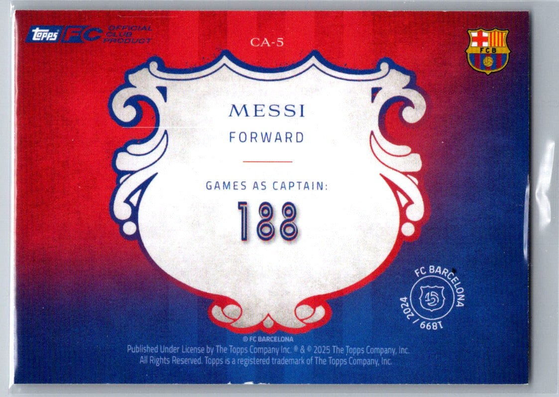Lionel Messi (FC Barcelona) Capita Topps Barcelona 125th Anniversary 24-25