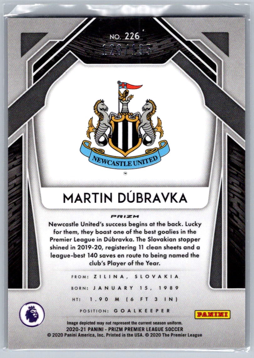 Martin Dubravka (Newcastle United) Breakaway Blue /195 Panini Prizm Premier League 2020-21