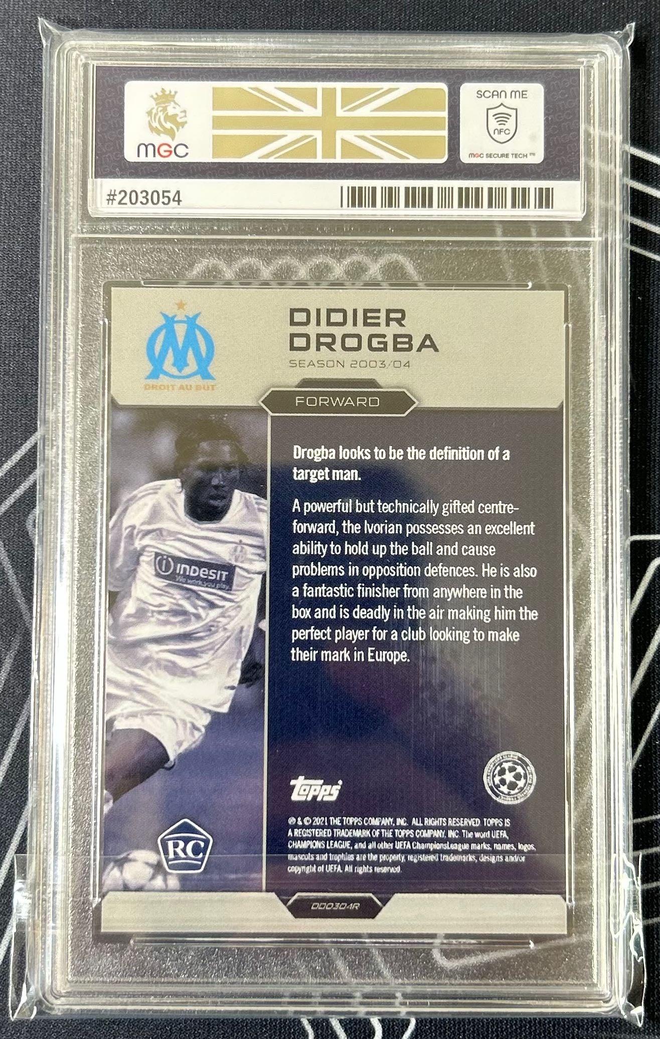 Didier Drogba (Olympique de Marseille) Base Topps UCL The Lost Rookie 2020-21