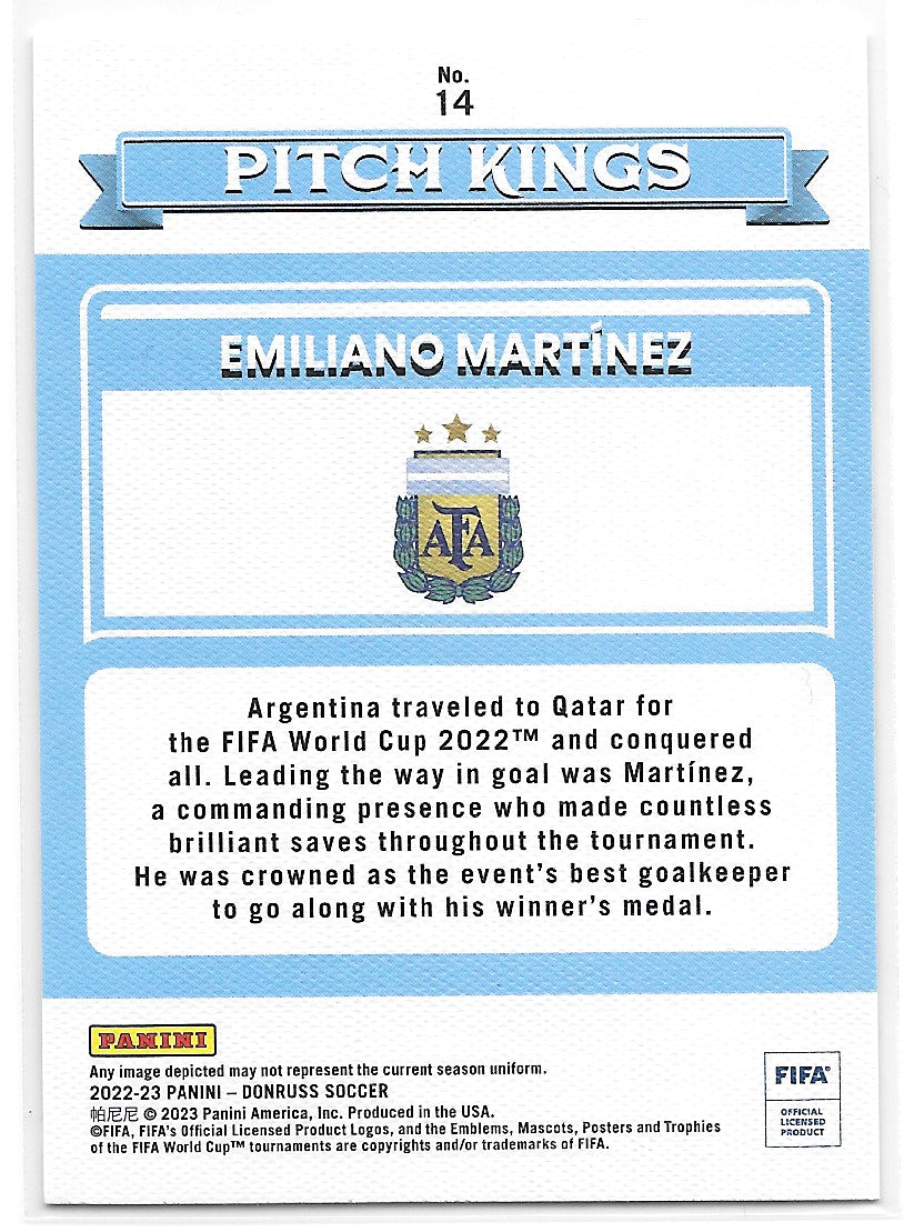Emiliano Martinez (Argentina) Pitch Kings Panini Donruss FIFA 22-23
