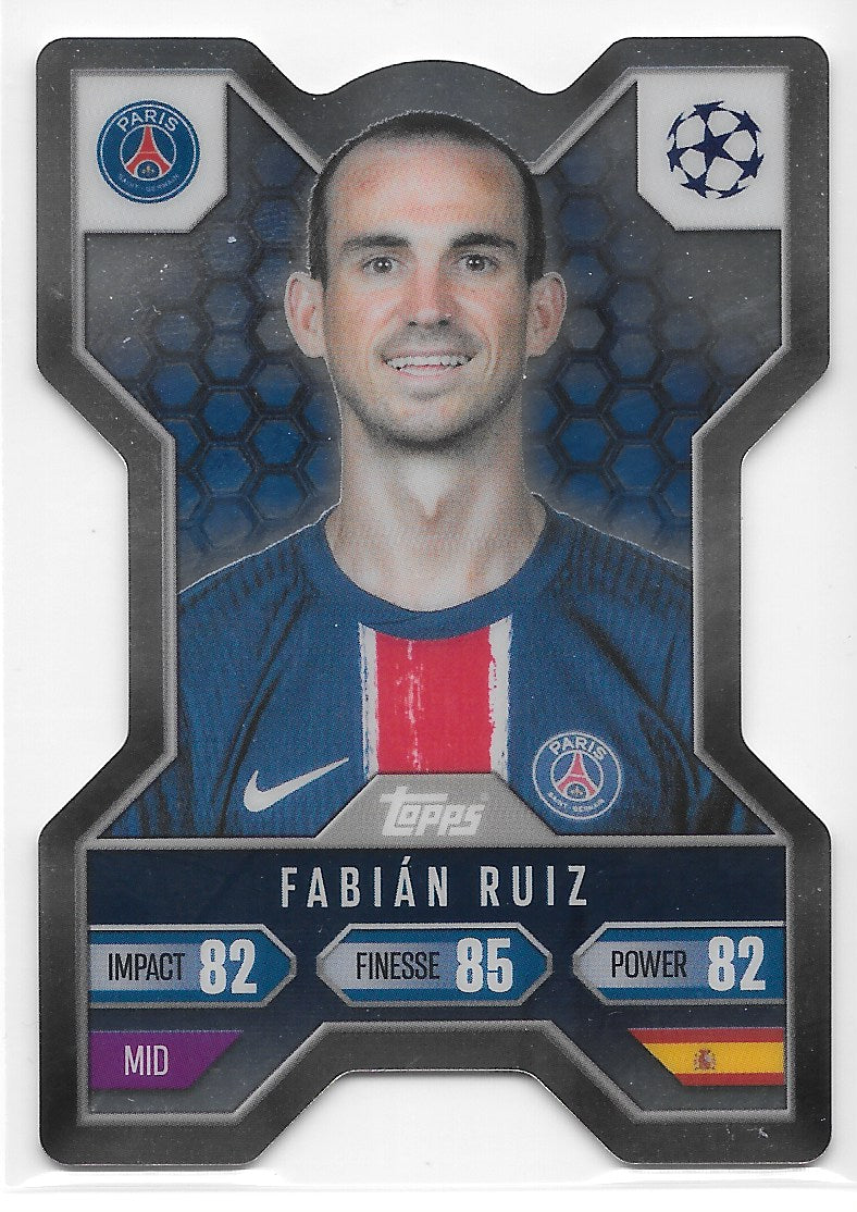 Fabian Ruiz (PSG) Chrome X Shield Topps Match Attax Extra 24-25