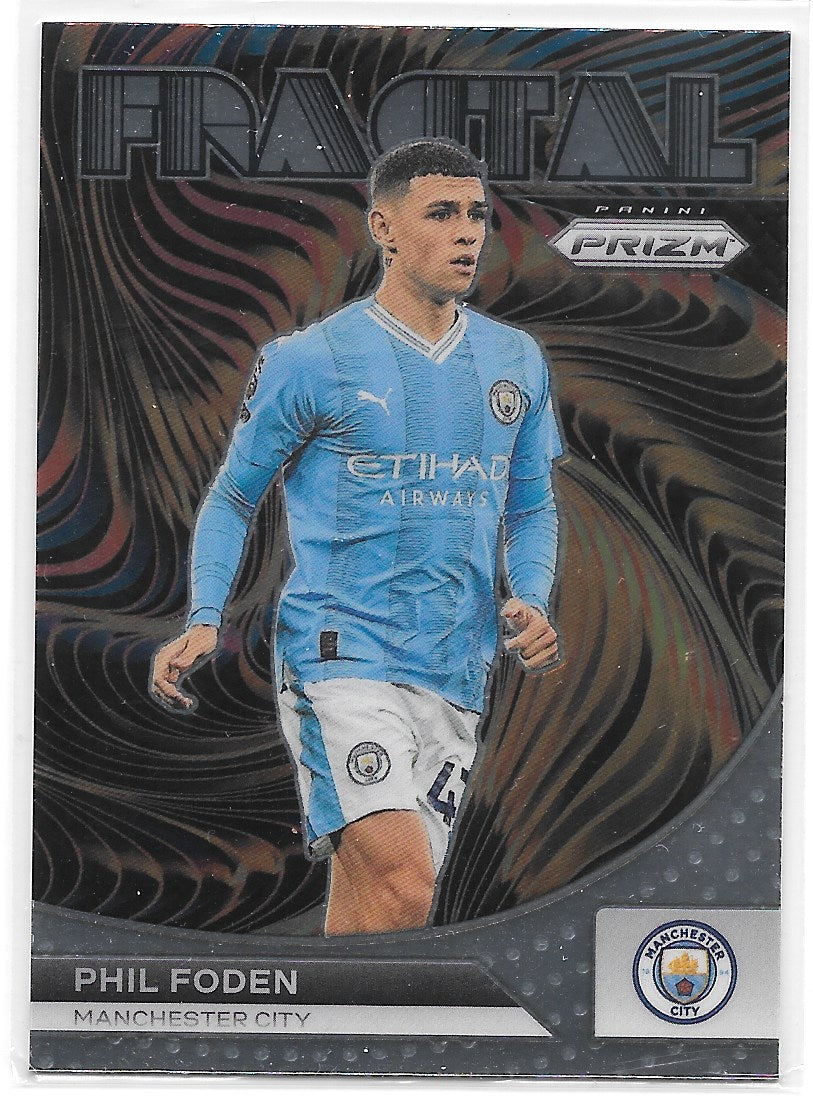 Phil Foden (Manchester City) Fractal Panini Prizm Premier League 23-24