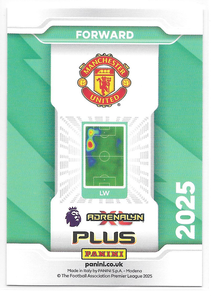 Alejandro Garnacho (Manchester United) Limited Edition Panini Premier League Adrenalyn XL Plus 2025