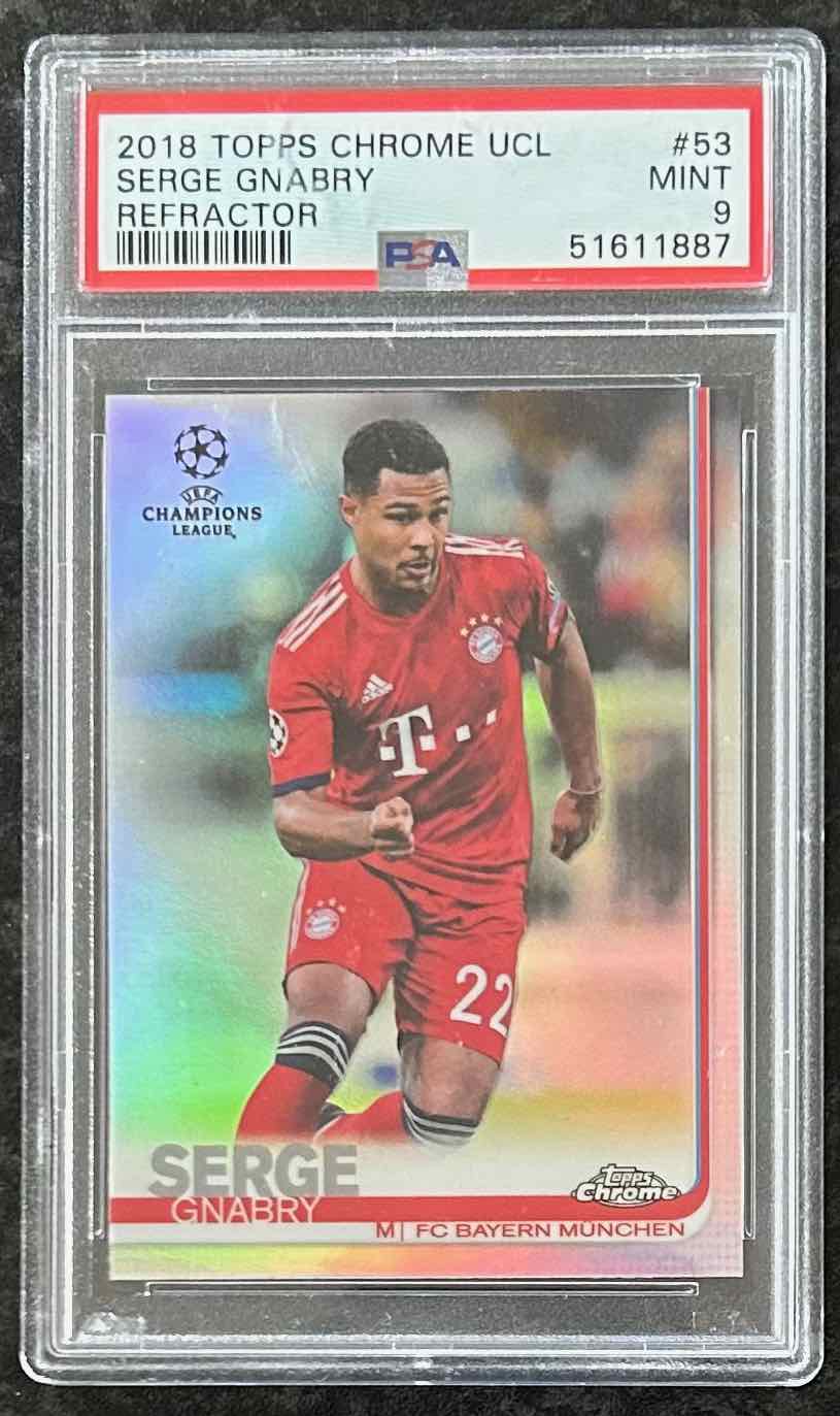 Serge Gnabry (FC Bayern Munchen) Refractor Topps Chrome UCL 18-19 PSA 9