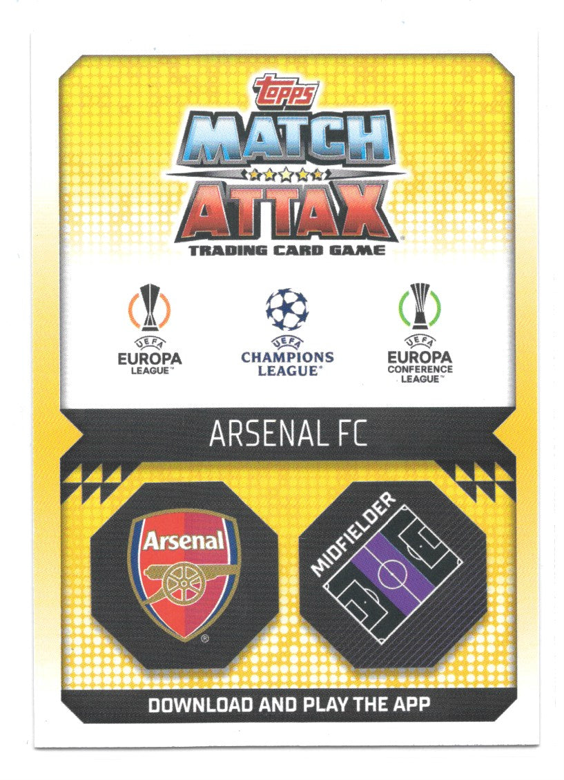 Granit Xhaka (Arsenal FC) Crystal Blue Away Kit Match Attax 2023