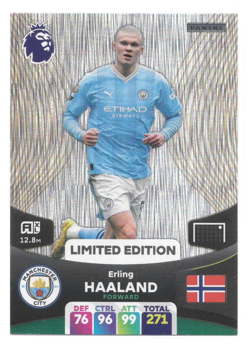 Erling Haaland (Manchester City) Limited Edition Premier League Adrenalyn XL 2024 Erling Haaland (Manchester City) Limited Edition Premier League Adrenalyn XL 2024