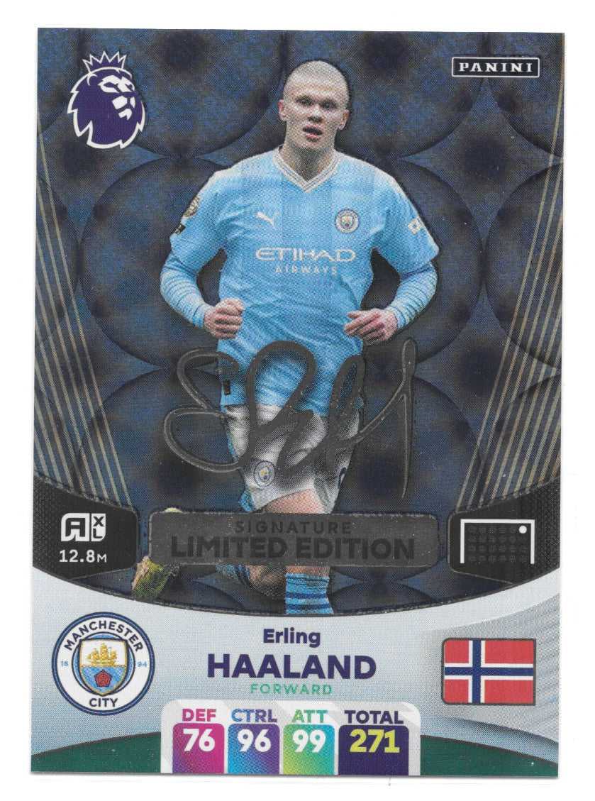 Erling Haaland (Manchester City) Signature Limited Edition Premier League Adrenalyn XL 2024 Erling Haaland (Manchester City) Signature Limited Edition Premier League Adrenalyn XL 2024