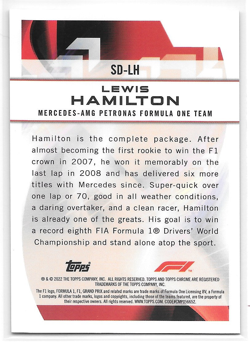 Lewis Hamilton (Mercedes-AMG Petronas) Speed Demons Refractor Topps Chrome F1 2022