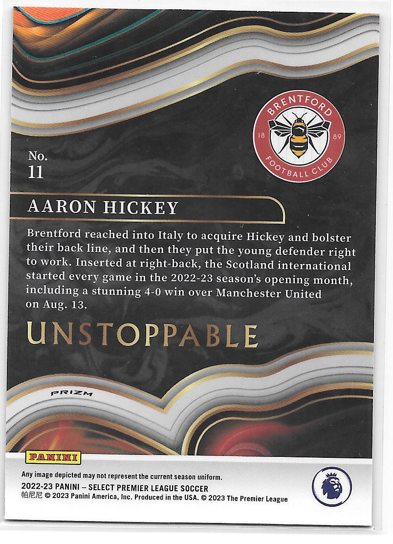 Aaron Hickey (Brentford FC) Unstoppable Panini Select Premier League 22-23