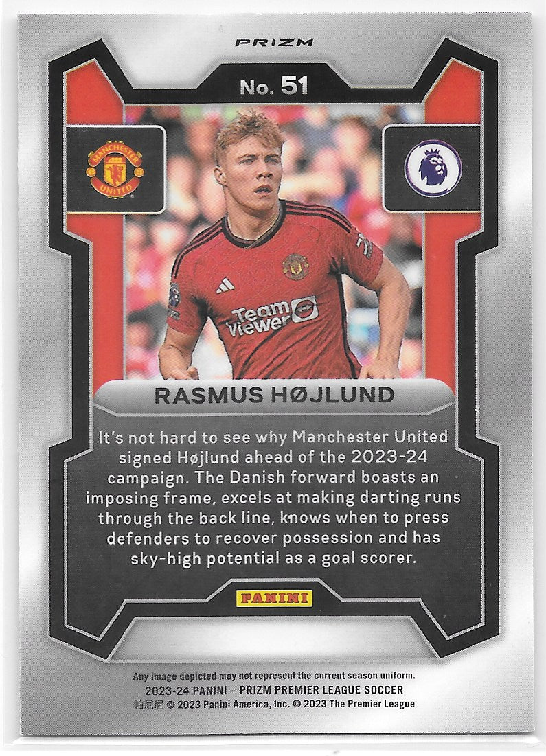 Rasmus Hojlund (Manchester United) Breakaway Panini Prizm Premier League 23-24