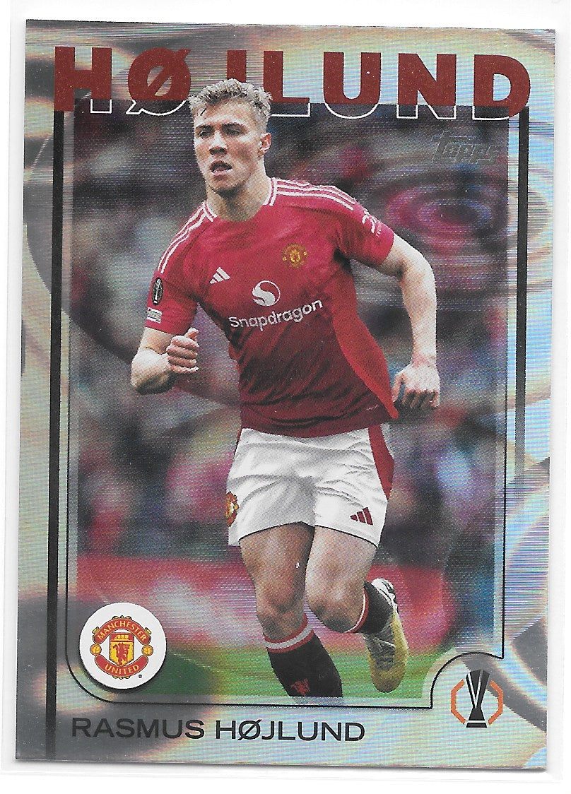 Rasmus Hojlund (Manchester United) Rain Drops Topps UCC Flagship 24-25