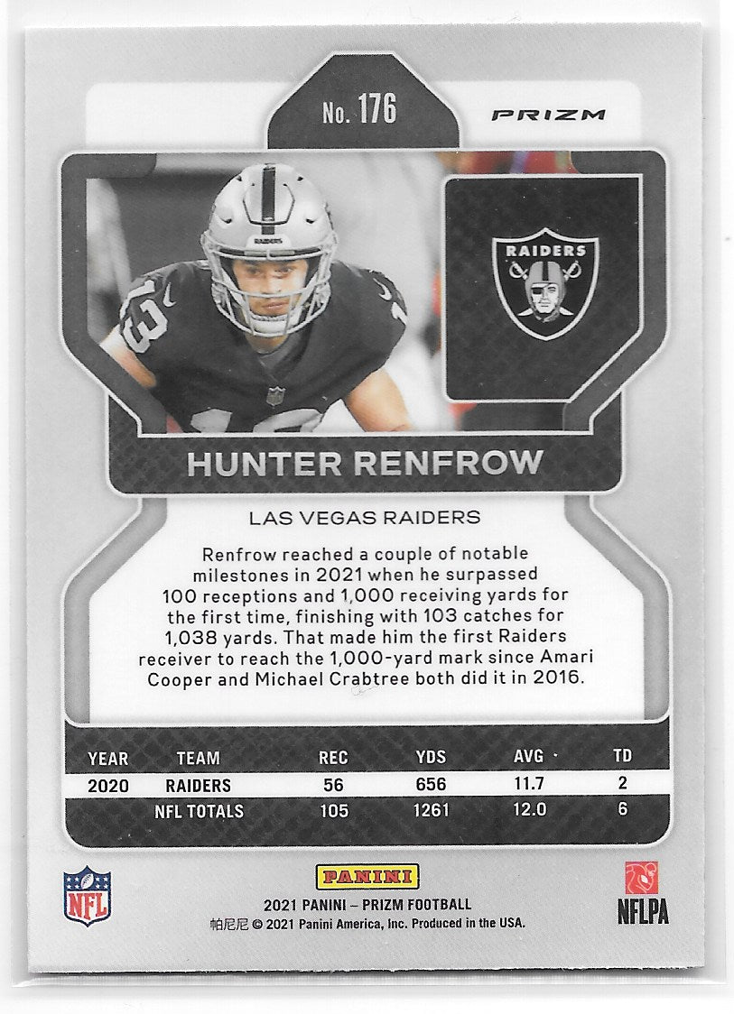 Hunter Renfrow (Los Angeles Raiders) No Huddle Prizm Panini Prizm Football 2021