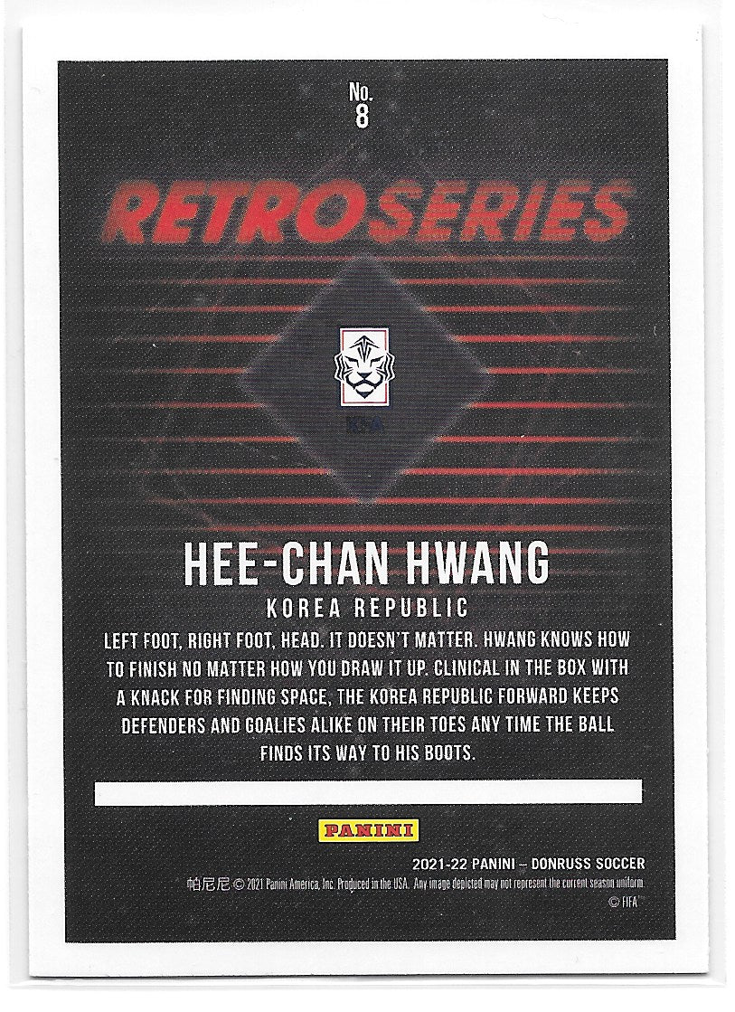 Hee-Chan Hwang (Korea Republic) Retro Series Press Proof Panini Donruss Road to Qatar 21-22