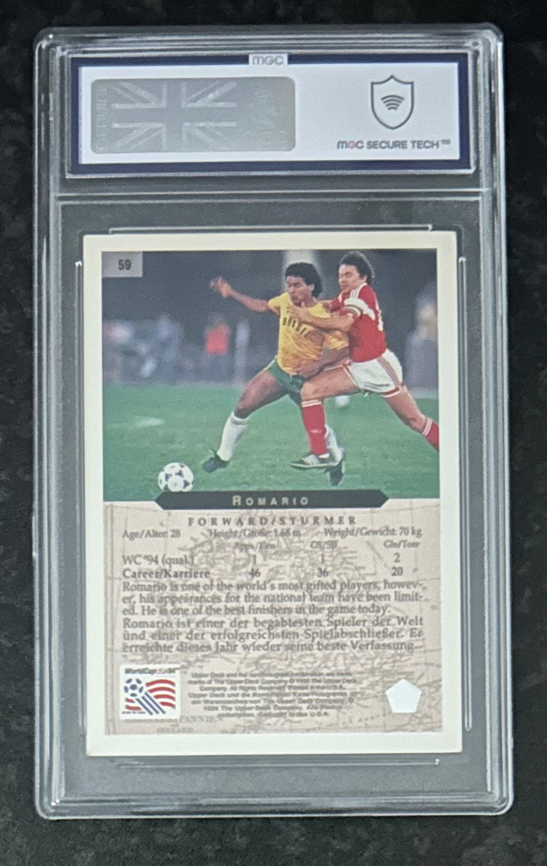 Romario (Brasil) Upper Deck FIFA World Cup USA 1994 MGC 7