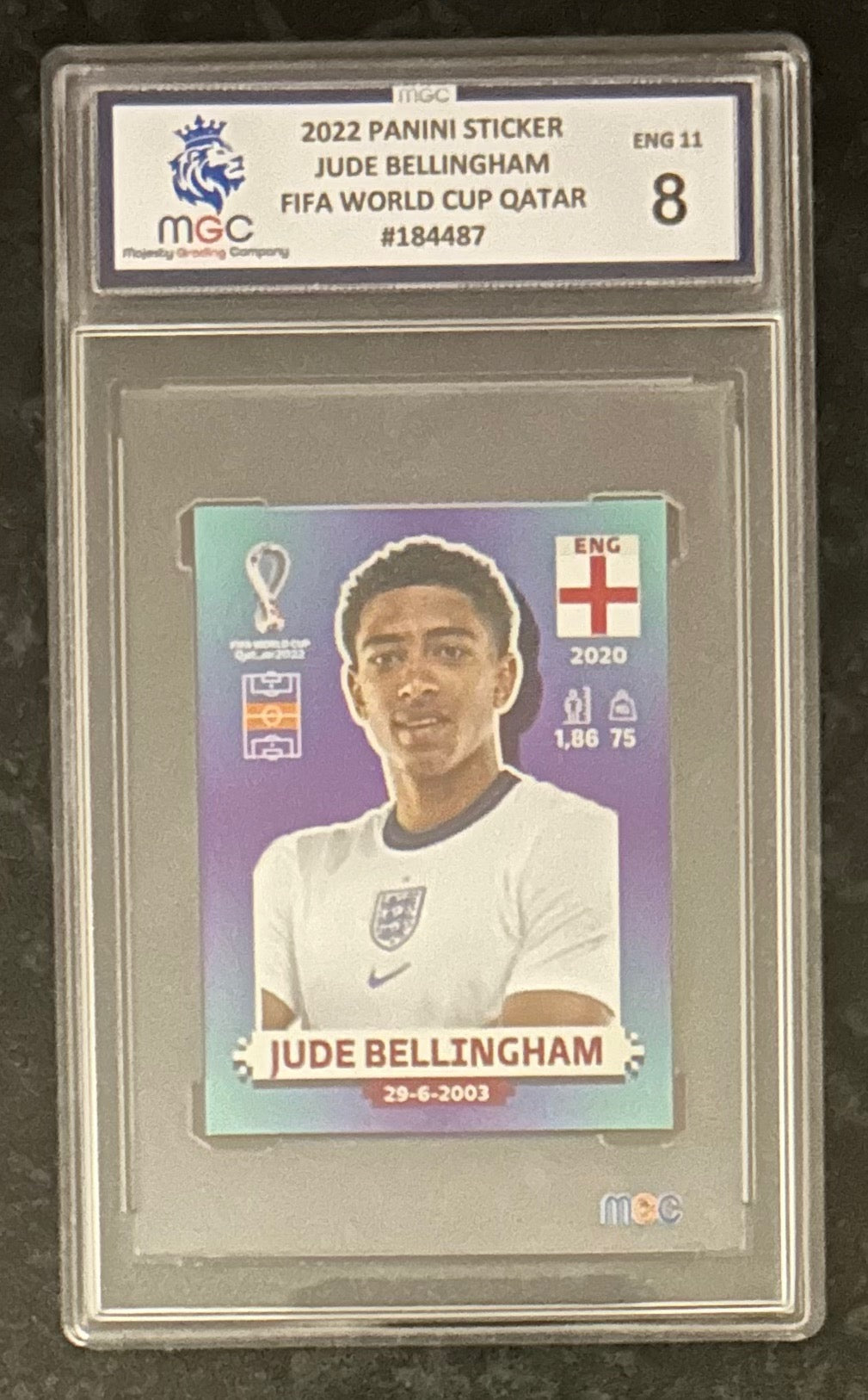 Jude Bellingham (England) Sticker Panini FIFA World Cup 2022 MGC 8
