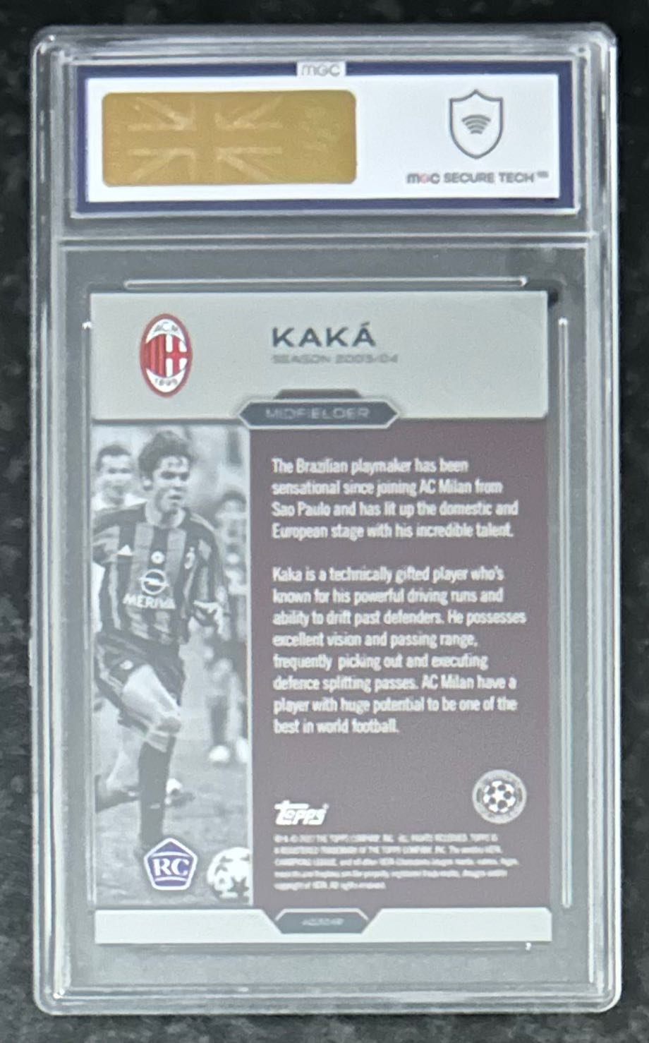 Kaka (AC Milan) Topps UCL The Lost Rookie 2022 MGC 10