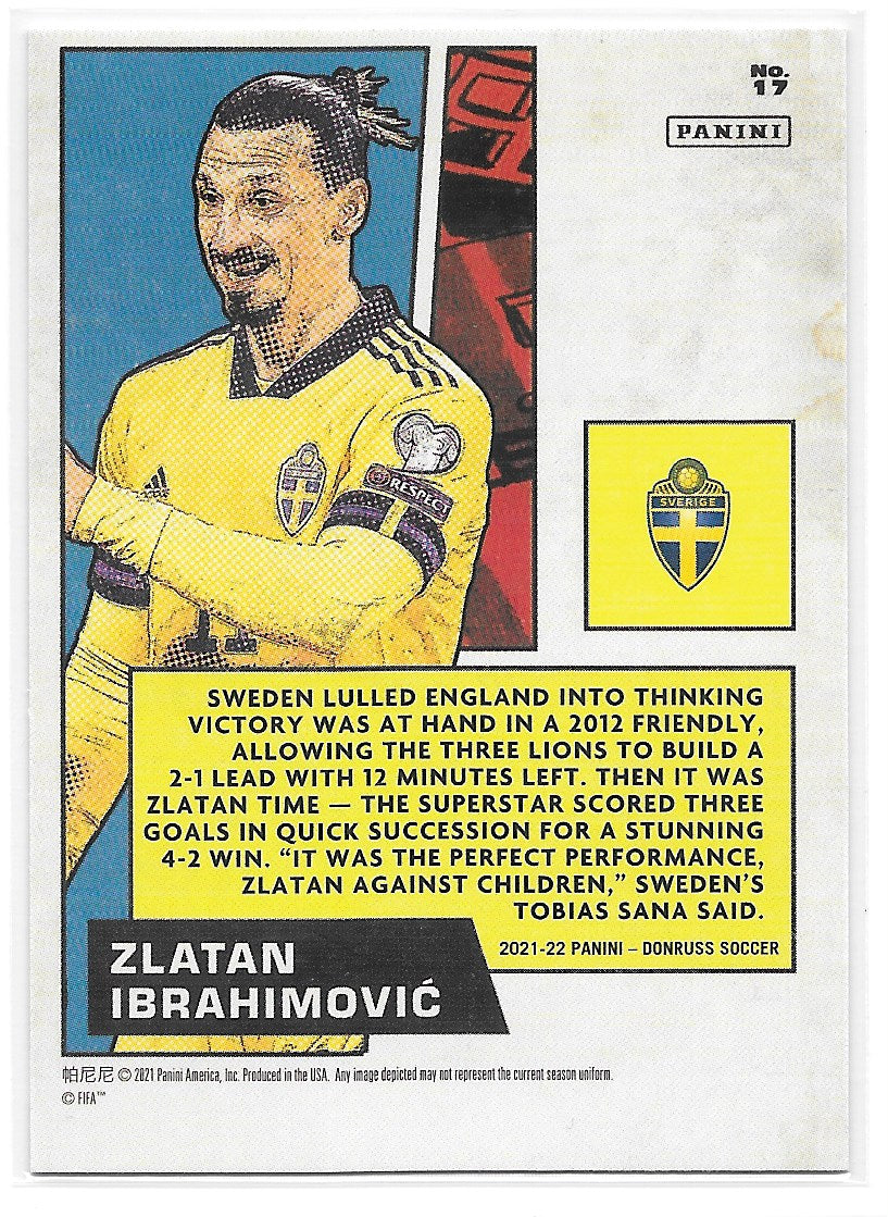 Zlatan Ibrahimovic (Sweden) Net Marvels Panini Donruss Road to Qatar 21-22