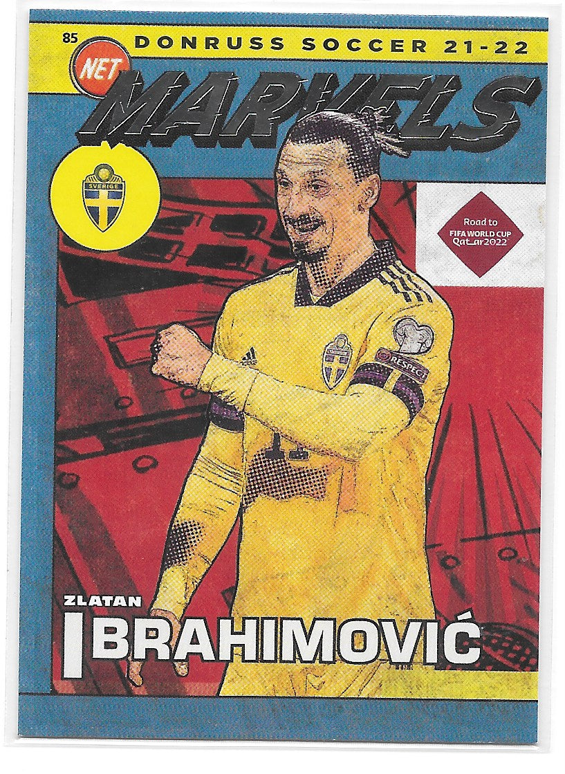 Zlatan Ibrahimovic (Sweden) Net Marvels Panini Donruss Road to Qatar 21-22